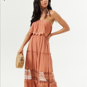 Crotchet boho maxi dress